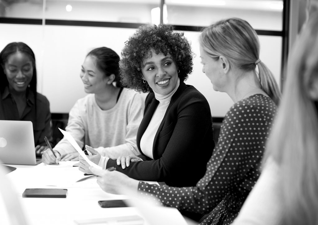 women in workshop networking